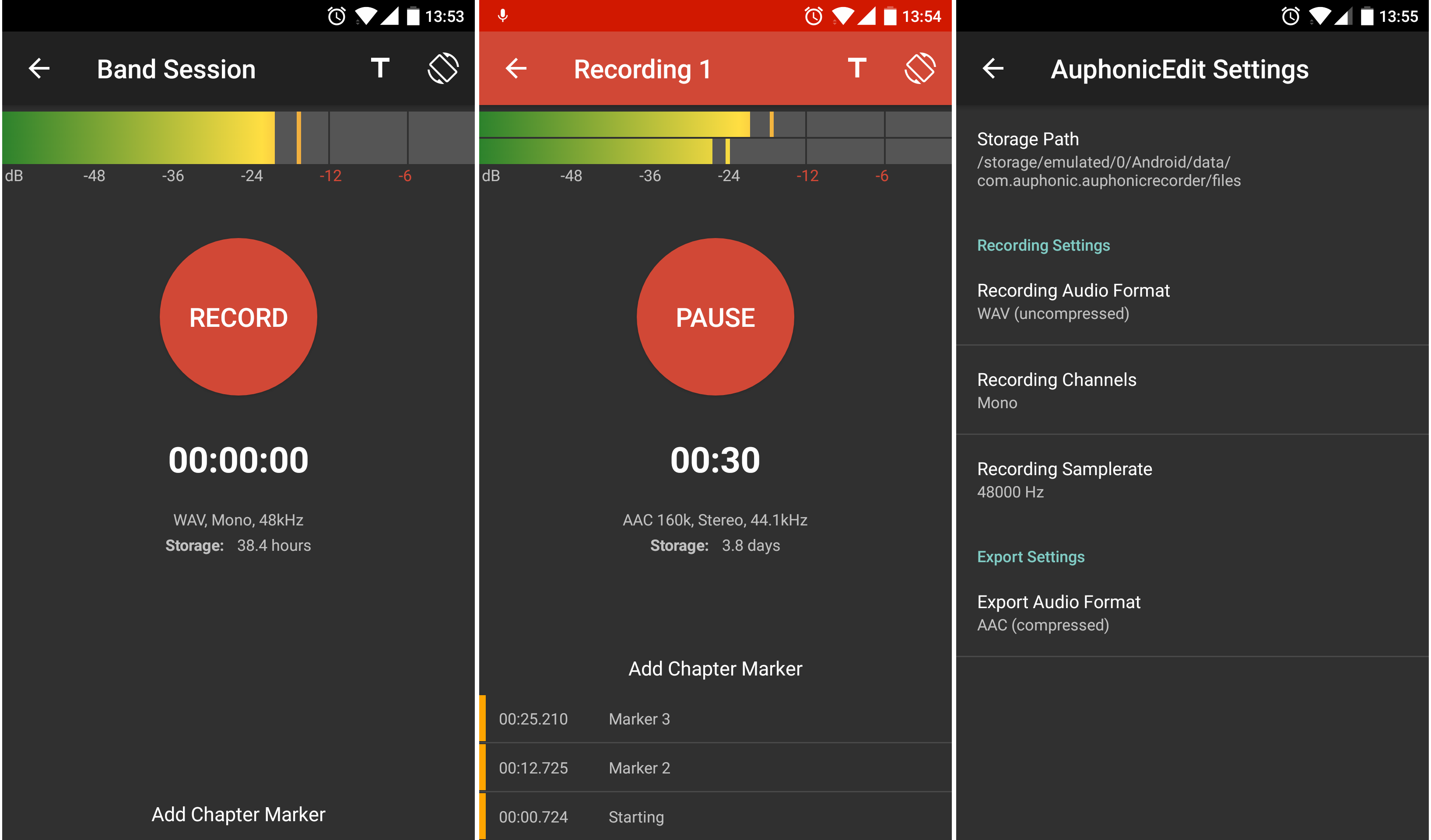 Android recording. Auphonic. Android Audio Recorder Adobe.